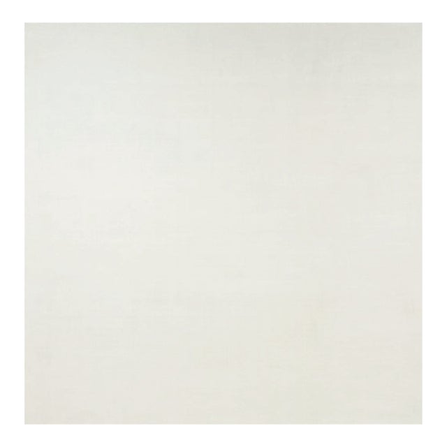 Rug & Kilim’s Oversized Contemporary Textural Solid Rug in White Tones-11x11 For Sale