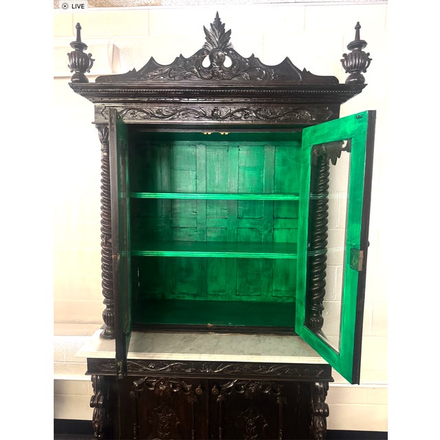 Late 19th Century Renaissance Revival China Cabinet For Sale - Image 13 of 18