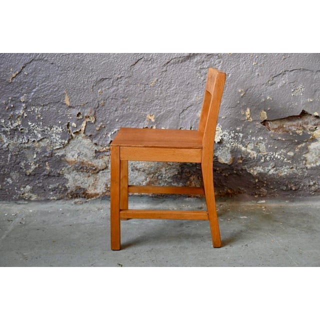 1950s Small Midcentury Wooden Children's Chair, 1950 For Sale - Image 5 of 8