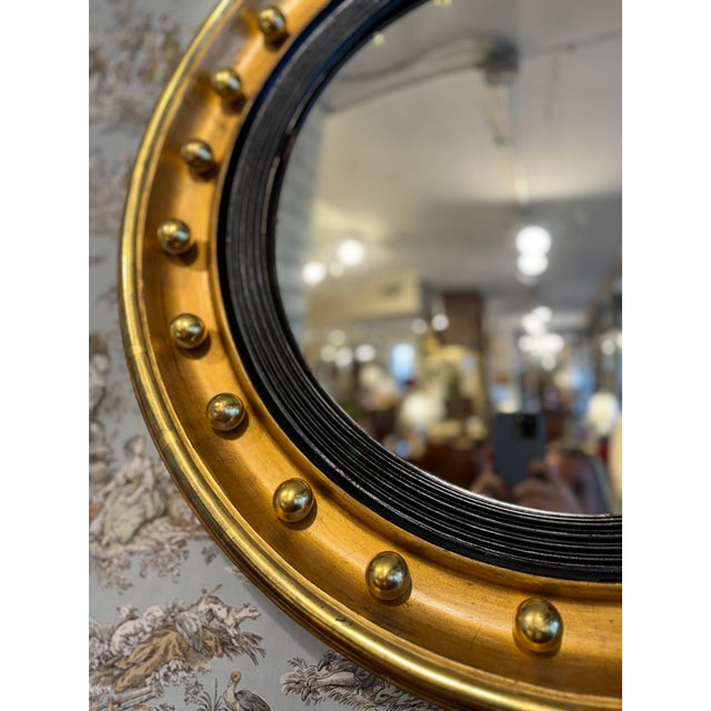 19th Century English Convex Mirror For Sale - Image 4 of 6