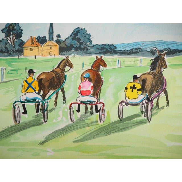 Modern Yves Brayer, Les trotteurs, Lithograph For Sale - Image 3 of 8
