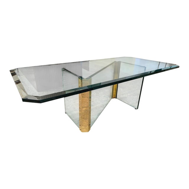 1980s Attributed to Leon Rosen for Pace Z Coffee Table For Sale