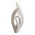 1980s Royal Haeger Art Deco Revival White Swan Sculpture For Sale