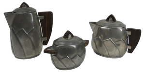 Art Deco Coffee Set by France H. Derbesy, 1930s