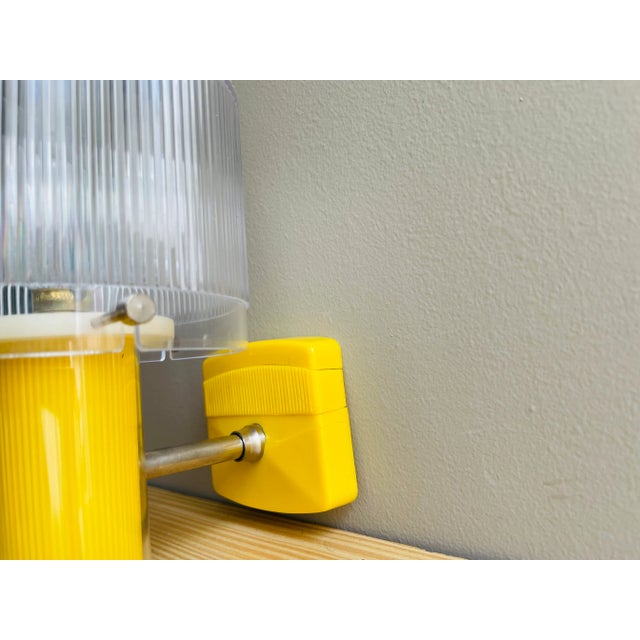 Yellow Mid-Century Modern Portuguese Yellow Acrylic Wall Sconce For Sale - Image 8 of 13