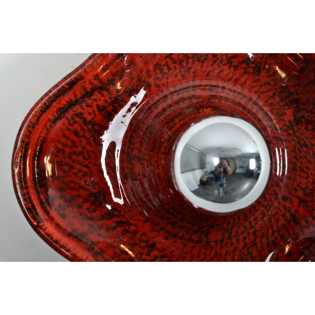 Mid-Century Modern Fat Lava Ceramic Sconce from Hustadt Leuchten, 1970s For Sale - Image 3 of 5