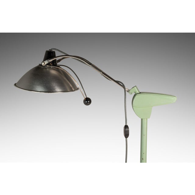 Mid-Century Modern Industrial Patinaed Medical / Surgical 6ft. Floor Lamp by Wilmot Castle, Usa, C. 1960s For Sale - Image 9 of 18