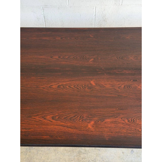 Rosewood Extension Large Wooden Dining Table Denmark Mid-Century Modern 1960s For Sale - Image 11 of 11
