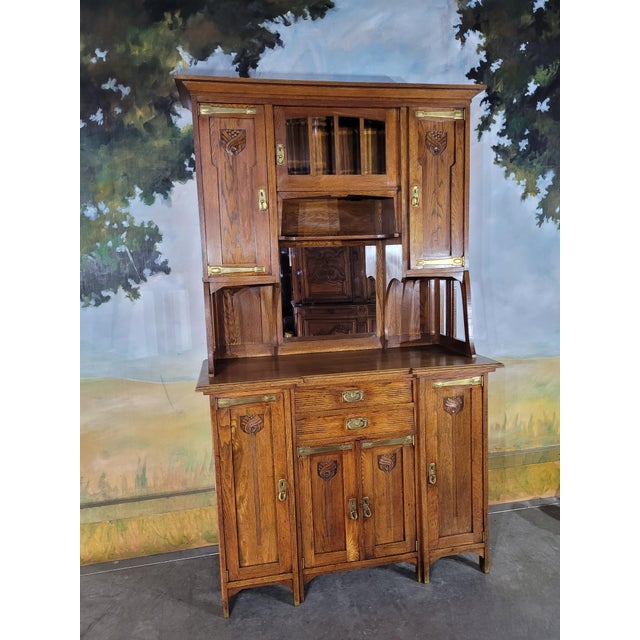 Art Nouveau Two-Part Cupboard, 1920s For Sale - Image 13 of 13