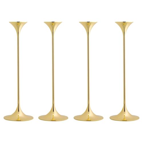 Jazz Candleholders in Steel with Brass Plating by Max Brüel for Karakter, Set of 4 For Sale - Image 17 of 17