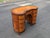 Antique Continental Marquetry Inlaid Kidney-Form Desk With Satinwood Floral Inlay For Sale - Image 10 of 12
