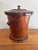 Late 20th Century Bench Made Wooden Ice Bucket With Leather Handle For Sale - Image 4 of 7