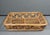 A beautifully crafted vintage handwoven rattan and bamboo tray featuring an unusually decorative repeating spiral motif....