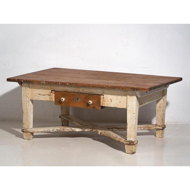 White Low Side Table, 1920s For Sale - Image 13 of 16