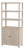 Nora 32 in W. x 72 in. H Wood 3- Tier Etagere Bookcase, Antique Taupe For Sale