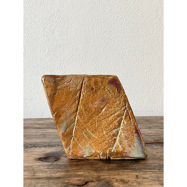 Vintage Original Studio Pottery Block Sculpture For Sale - Image 11 of 12