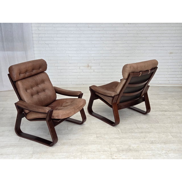 Vintage Danish Lounge Chair in Leather by Georg Thams, 1970s For Sale - Image 18 of 18