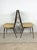 Mid-Century Modern Mid Century Modern Pair of Chairs With Smoked Lucite Seat Back and Vintage Upholstery by Chromecraft For Sale - Image 3 of 13