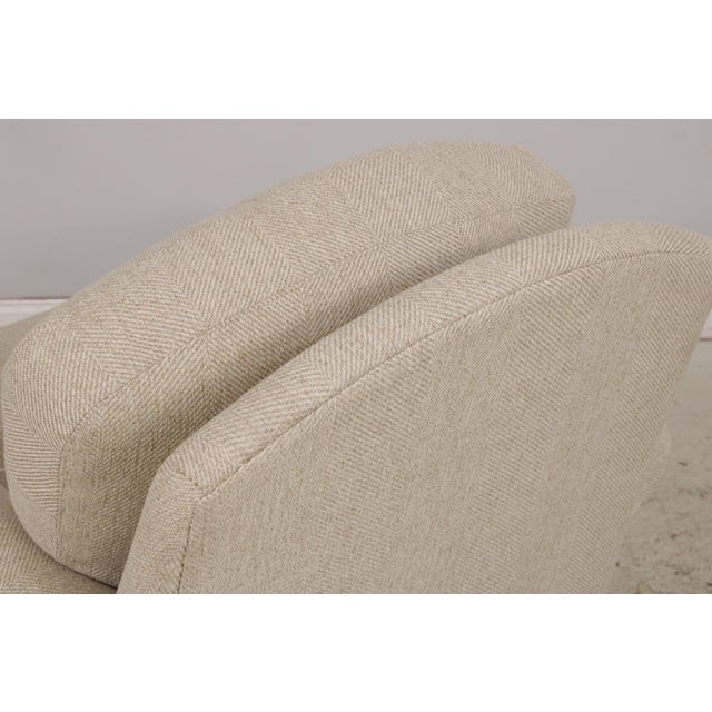 Ethan Allen Upholstered Club Chair & Ottoman For Sale - Image 9 of 18
