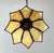 Metal Art Nouveau Style Bridge Stained Glass Tulip Shade Floor Lamp For Sale - Image 7 of 13