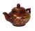 Chinese Chinese Zisha Clay Red Golden Scenery Teapot Display For Sale - Image 3 of 7