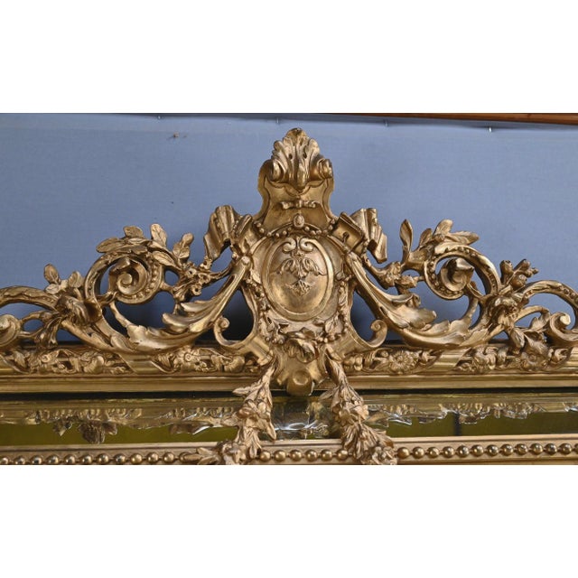Late 19th Century Louis XVI Mirror with Parclosed Panels For Sale - Image 6 of 15