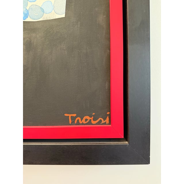 Whimsical Original Oil Painting “A Couple in Love” by Argentine Artist Florencia Troisi For Sale - Image 9 of 13