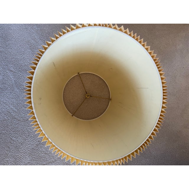 Vintage Stiffel Brass Hollywood Regency Style Trophy Lamp With Shade For Sale - Image 11 of 12