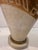 1970s Mid-Century Modern Ceramic Geometric Carved Lamp Base For Sale - Image 4 of 9