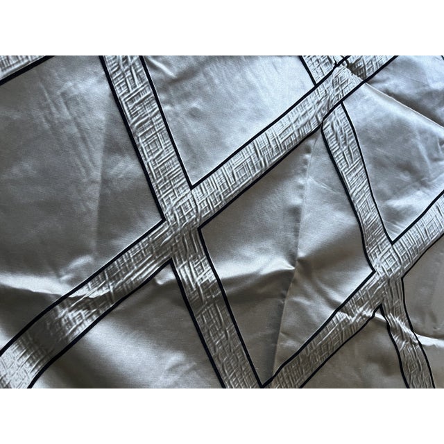 Contemporary Larsen Display Panel - Miller - Silver L9014-05- 2.5 Yards For Sale - Image 3 of 4