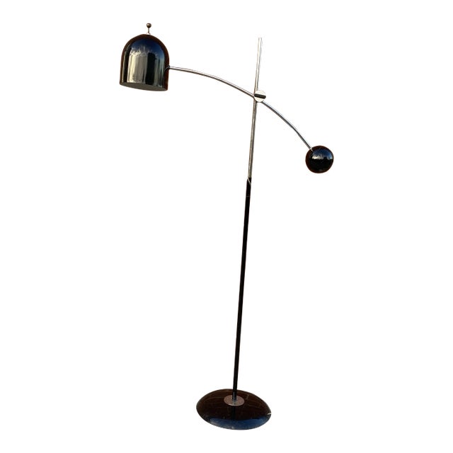 1960s Counterweight Floor Lamp, Mid-Century Modern, Usa For Sale