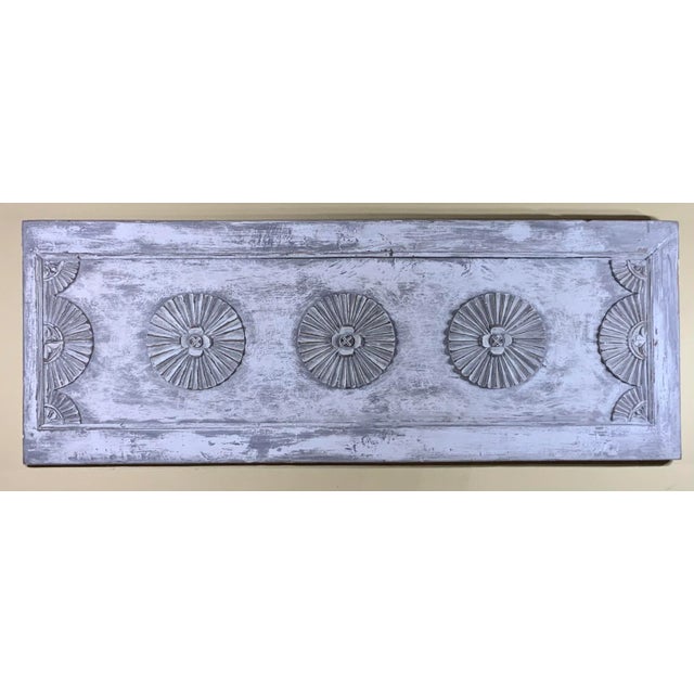 Vintage Hand-Carved Architectural Wood Wall Hanging For Sale - Image 12 of 12