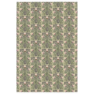 Flower Vine Wallpaper Remnant For Sale
