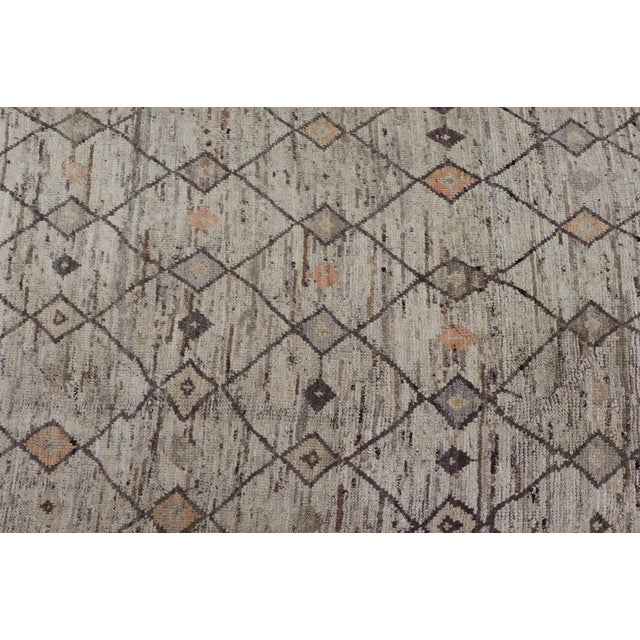 Moroccan Hand-Knotted Modern Tribal Rug by Keivan Woven Arts 10'1 X 13'7 For Sale - Image 3 of 11