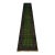 Green Tribal Geometric Hallway Runner Rug With Turquoise Border, 2'9" X 15'10" For Sale