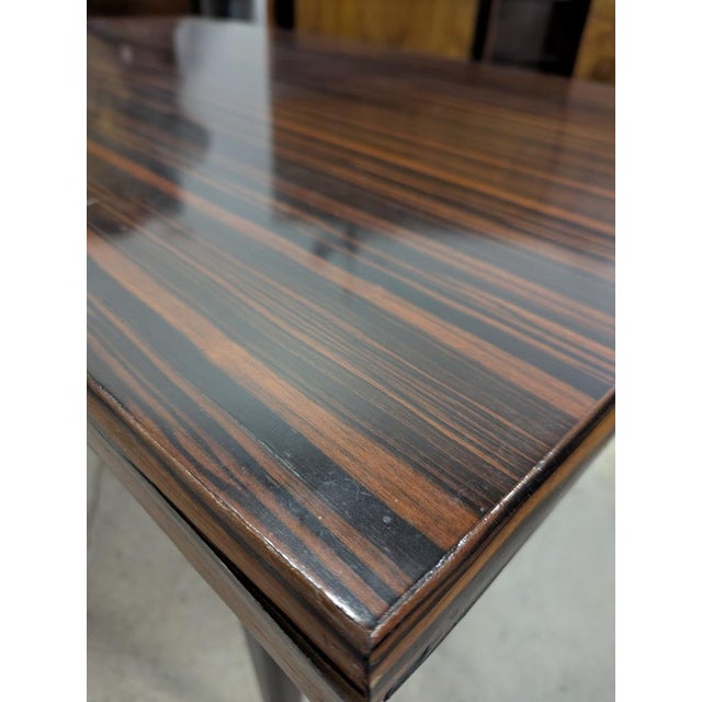 Extendable Table in Macassar Ebony, 1960s For Sale - Image 7 of 9