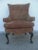 Vintage Wingback Upholstered Armchair For Sale - Image 11 of 11