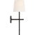 Collette 23" Tail Sconce in Aged Iron with Linen Shade Designer: Suzanne Kasler Finish: Aged Iron Height: 23" Width: 8"...