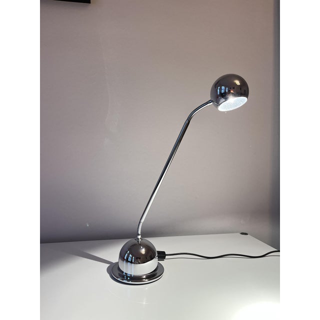 Space Age Chrome Table Lamp, 1970s For Sale - Image 4 of 9