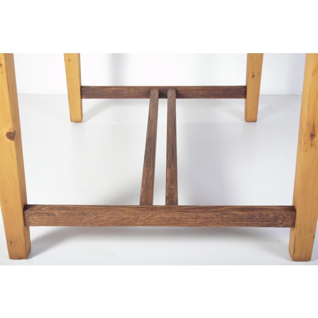 Folk Art Table and Chairs in Oak and Spruce Wood, 1920s, Set of 5 For Sale - Image 14 of 18