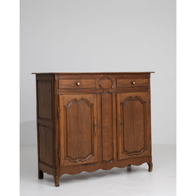 Wood Early 19th Century Oak Louis XV Buffet For Sale - Image 7 of 12