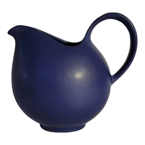 1950s Eva Zeisel Blue Earthenware Pitcher