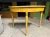 Early 1900s Pair Demilune Grain Painted Tables For Sale - Image 4 of 6