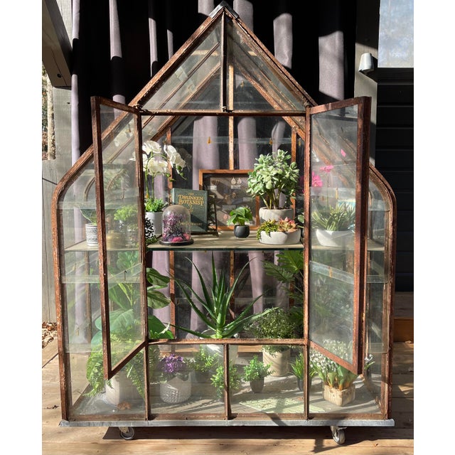 Antique Greenhouse From Ireland, County Cavan, Early 1900’s on Wheels For Sale - Image 4 of 14