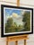 Green English Countryside Oil Painting with Thatched Cottage, River & Cows Grazing 1985 Circa For Sale - Image 8 of 15