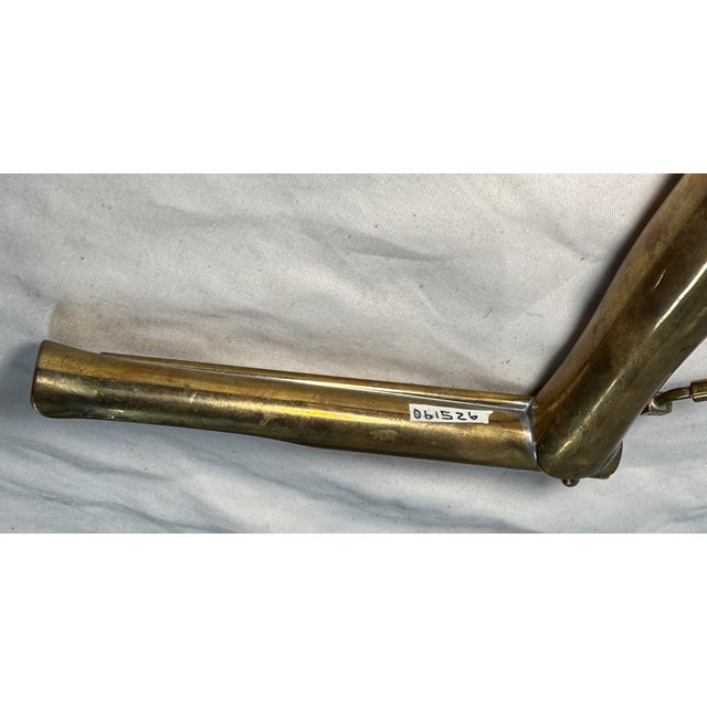 Rare Antique 1920's Museum Display Brass Bronchoscope Esophagoscope Medical Tool For Sale - Image 4 of 12