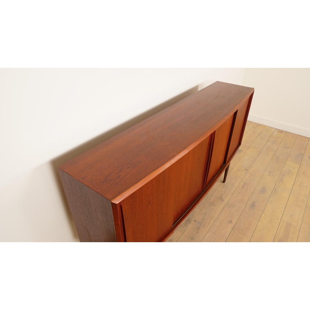 Vintage Danish Highboard in Teak by Arne Vodder for HP Hansen For Sale - Image 3 of 15