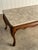 Vintage French Provincial Coffee Table With Brecciated Marble Top, C. 1950s For Sale - Image 4 of 16