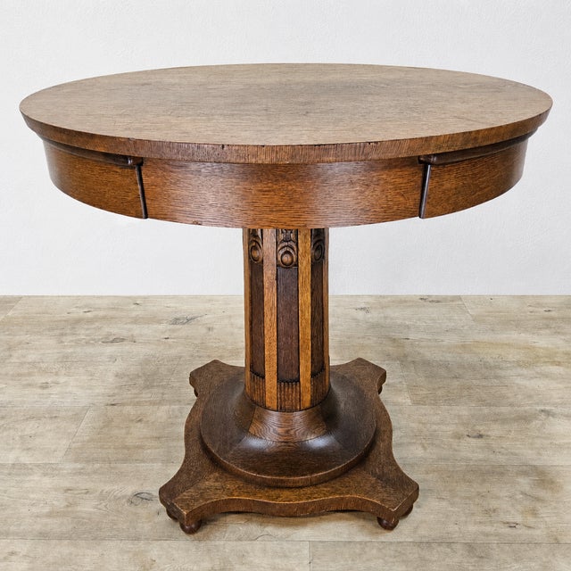 Vintage Dutch Art Deco Poker Table, 1920s For Sale - Image 3 of 18