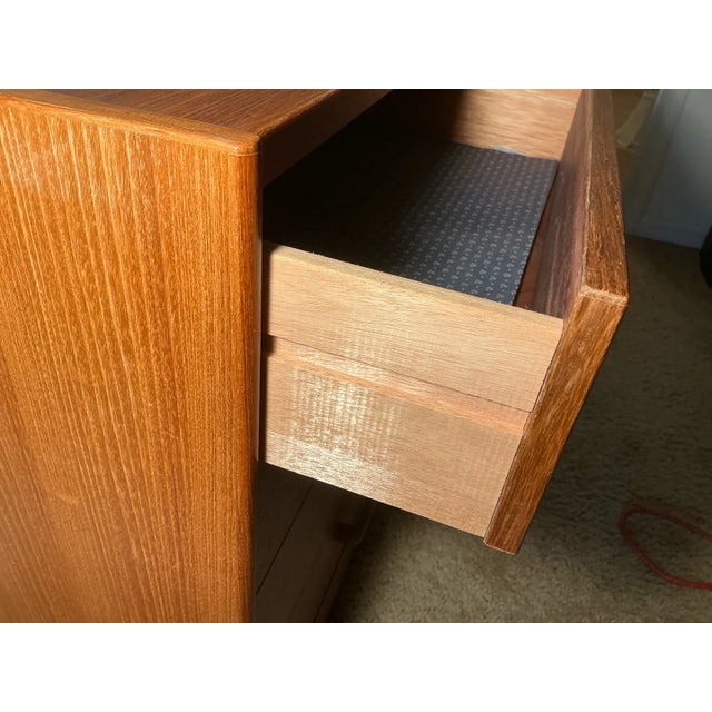 Danish Modern Teak Chest of Drawers - "Made in Denmark" For Sale - Image 4 of 9